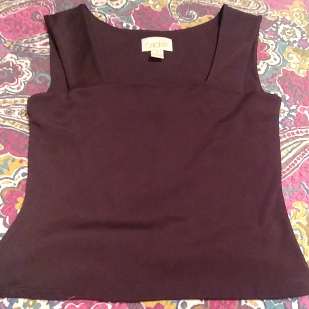 Cache,size M,black crop top